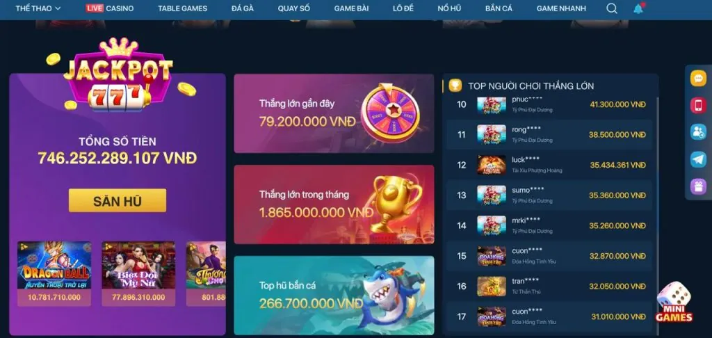 Các trò chơi thể thao, casino, nổ hũ trên ứng dụng v9bet88